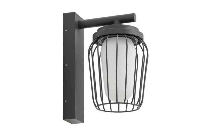 Lucande Außen-Wandleuchte Chandan, Metall, Schwarz IP54, 1 x 15 W LED von Lucande