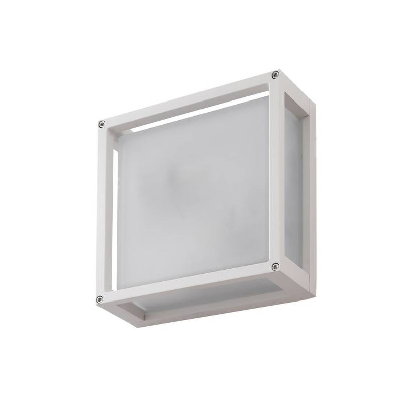Lucande Außenwandlampe Lampe Sensor Weiß Bewegungsmelder 25x25cm Außenleuchte B-Ware von Lucande