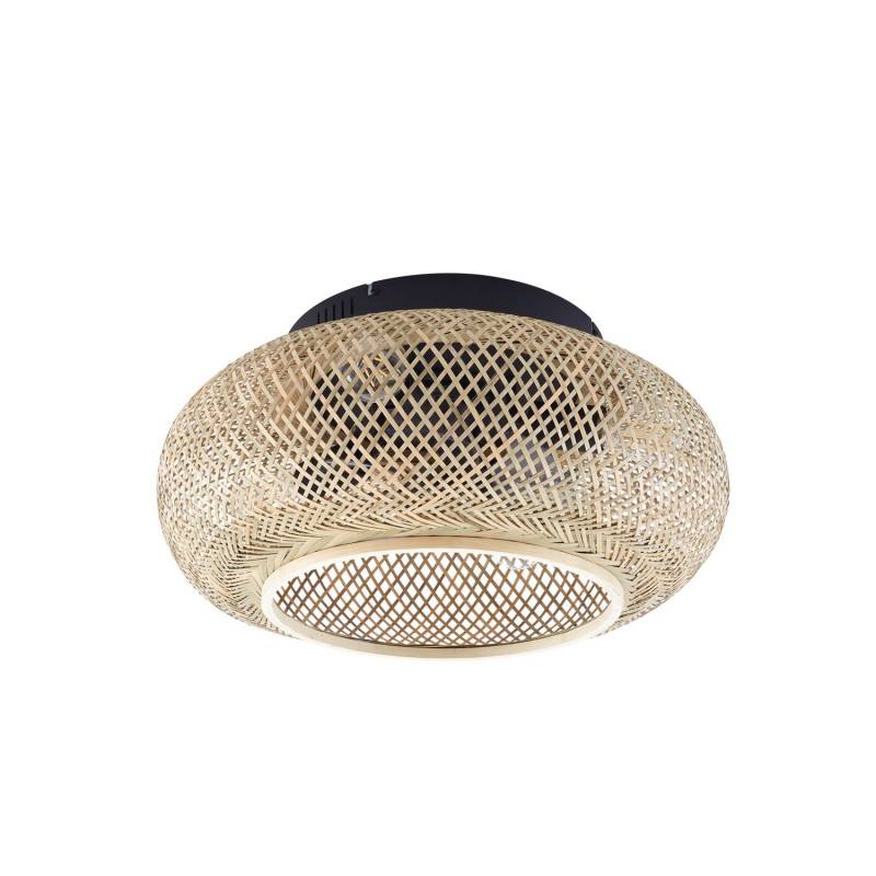 Lucande Deckenventilator Ventilator Lampe Licht Holz Schwarz Fernbedienung 53cm B-Ware von Lucande