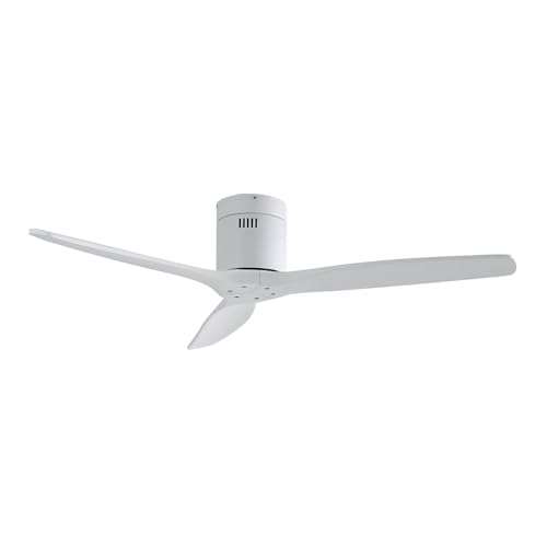 Lucande Deckenventilator leise ohne Beleuchtung mit Fernbedienung (Ø 132 cm), Ventilator Holz bis 15 m² Sommerbetrieb und Winterbetrieb Wohnzimmer von Lucande