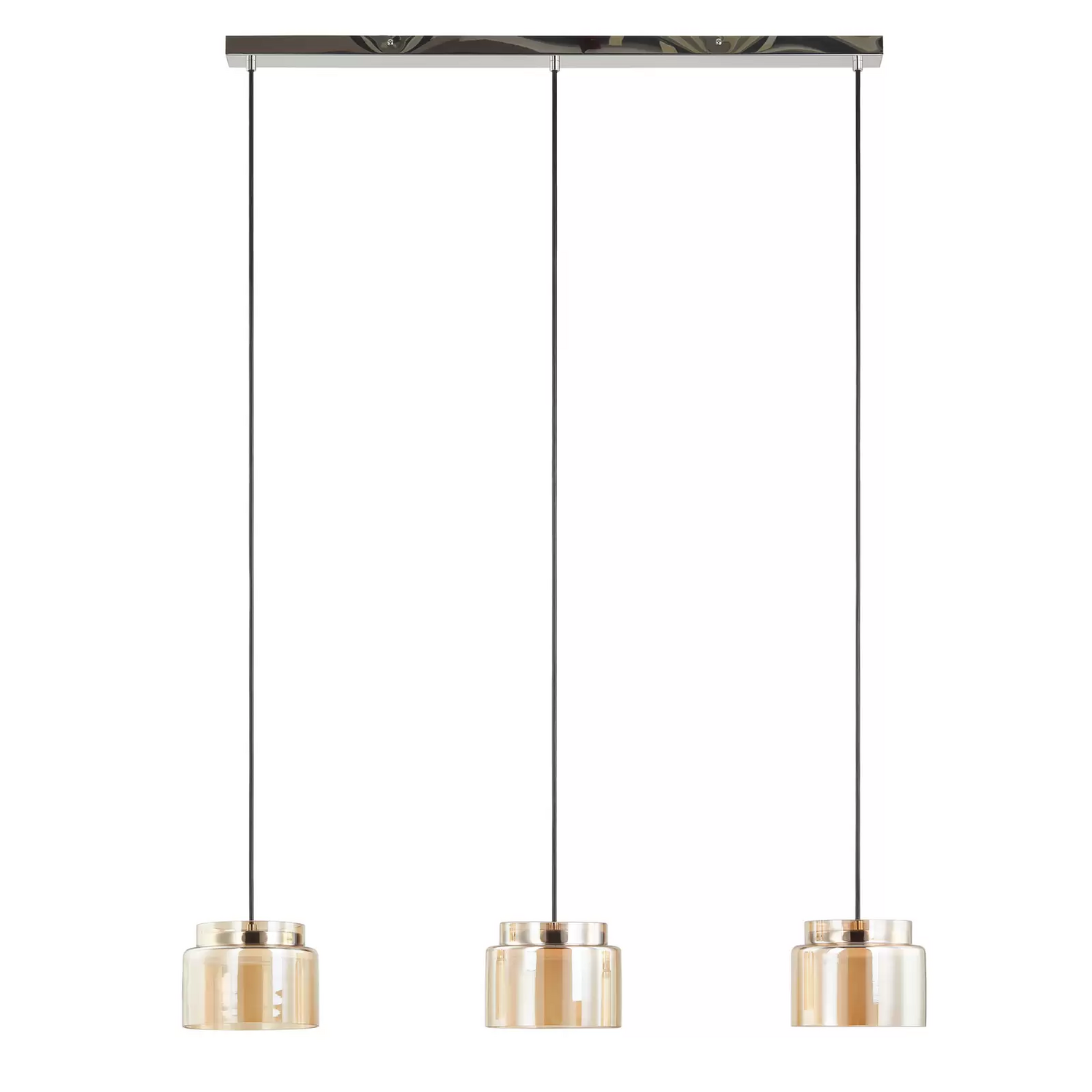 Lucande Diano Hängeleuchte Amber Dreiflammig Hängelampe Lampe Pendelleuchte Led B-Ware von Lucande