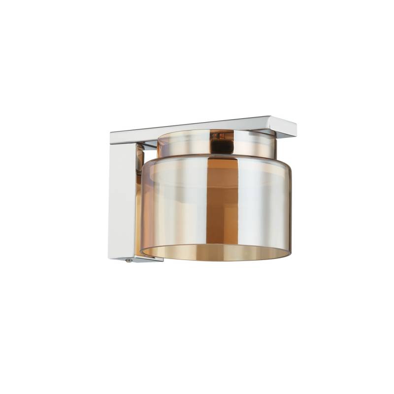 Lucande Diano Wandleuchte Amber Eisen Glas Wandlampe Lampe Leuchte Spot Licht B-Ware von Lucande