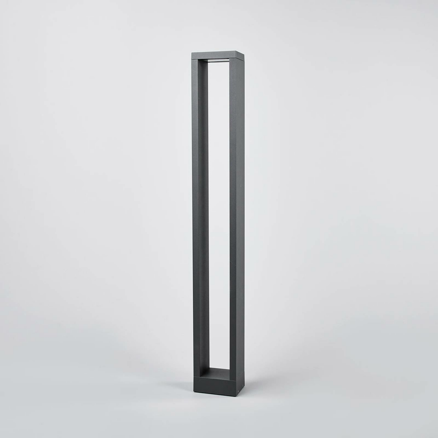 Lucande Eckige Led Pollerleuchte Jupp Wegeleuchte Wegelampe Leuchte 90 Cm Grau   B-Ware von Lucande