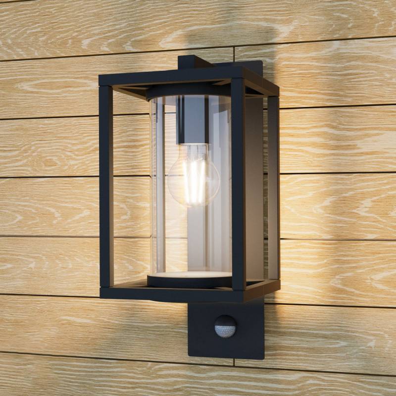 Lucande Ferda Sensor Außen Wandleuchte Wandleuchte Wandlampe Lampen Grafitgrau B-Ware von Lucande