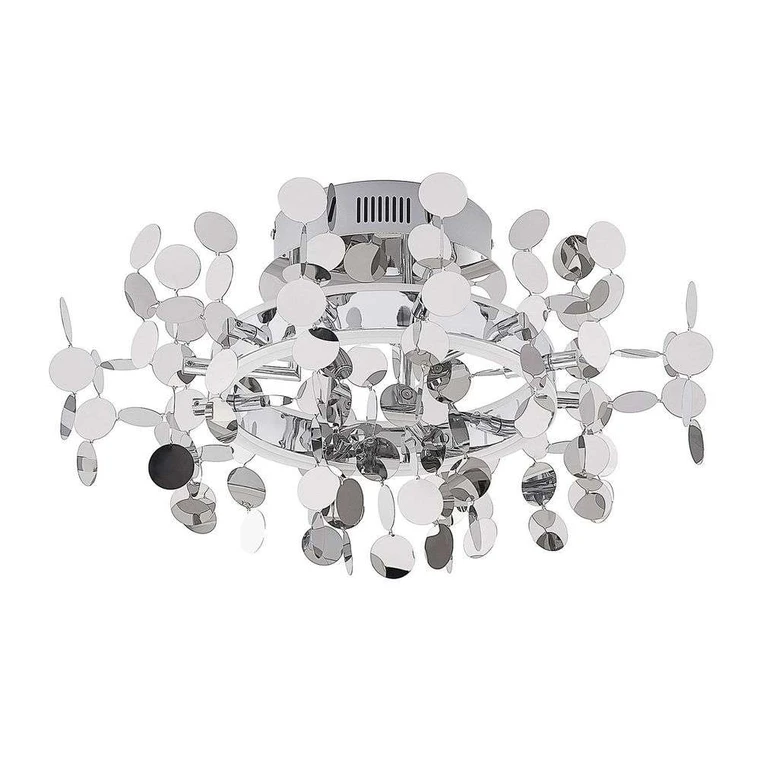 Lucande Glimmo Led Deckenleuchte Deckenlampe Deckenlicht Leuchte Lampen Chrom B-Ware von Lucande