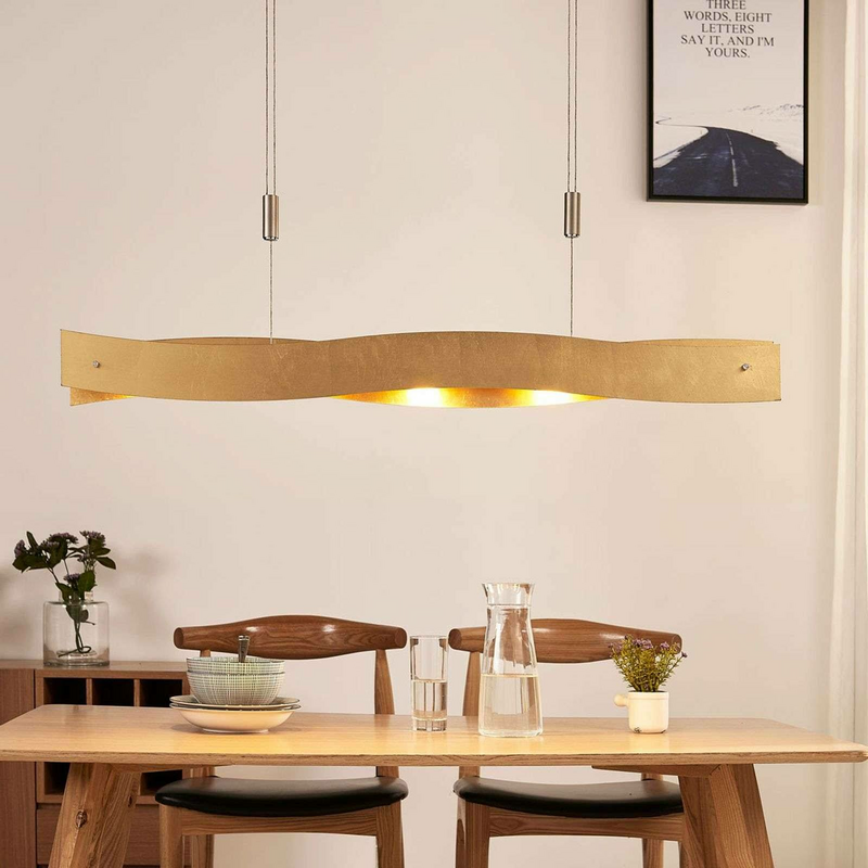 Lucande Goldene Led Pendelleuchte Ebu Pendelleuchte Lampe Leuchte Dimmbar I87 B-Ware Lucande Goldene Led Pendelleuchte Ebu Pendelleuchte Lampe Leuchte Dimmbar I87 B-Ware von Lucande