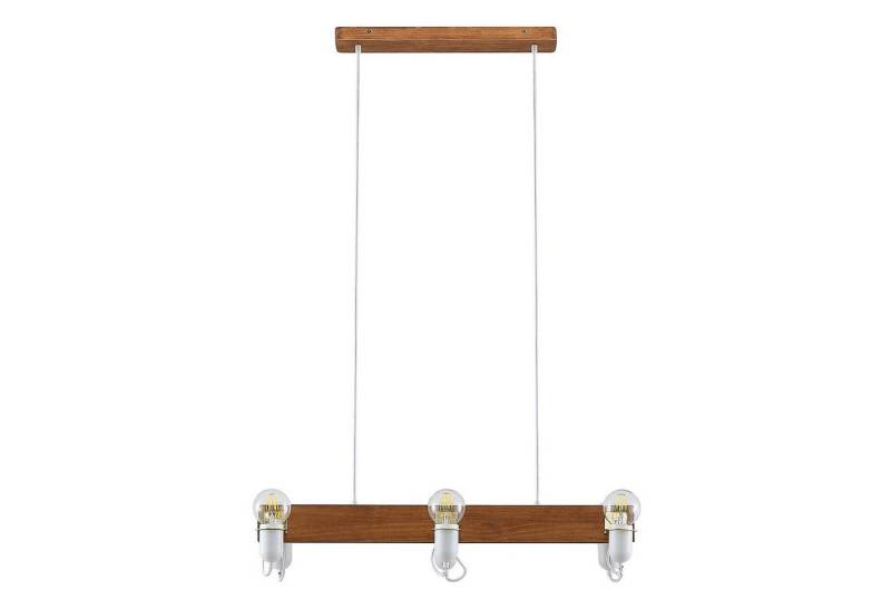 Lucande Hängeleuchte Becky, Holz Weiß IP20, 6 x 60 W von Lucande