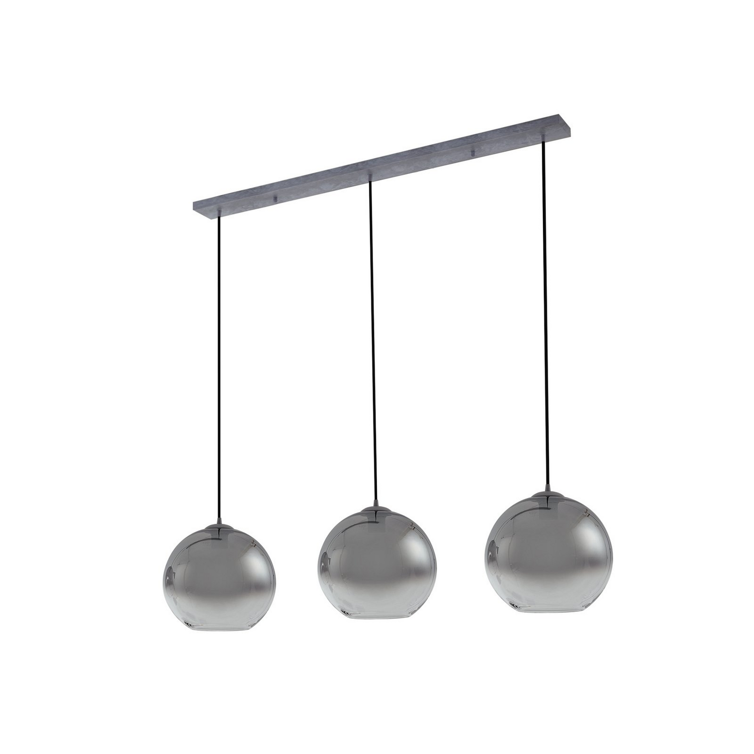 Lucande Hängeleuchte Pendelleuchte Brillar Glas Rauchgrau 3flg 128cm Lampe Spot B-Ware von Lucande