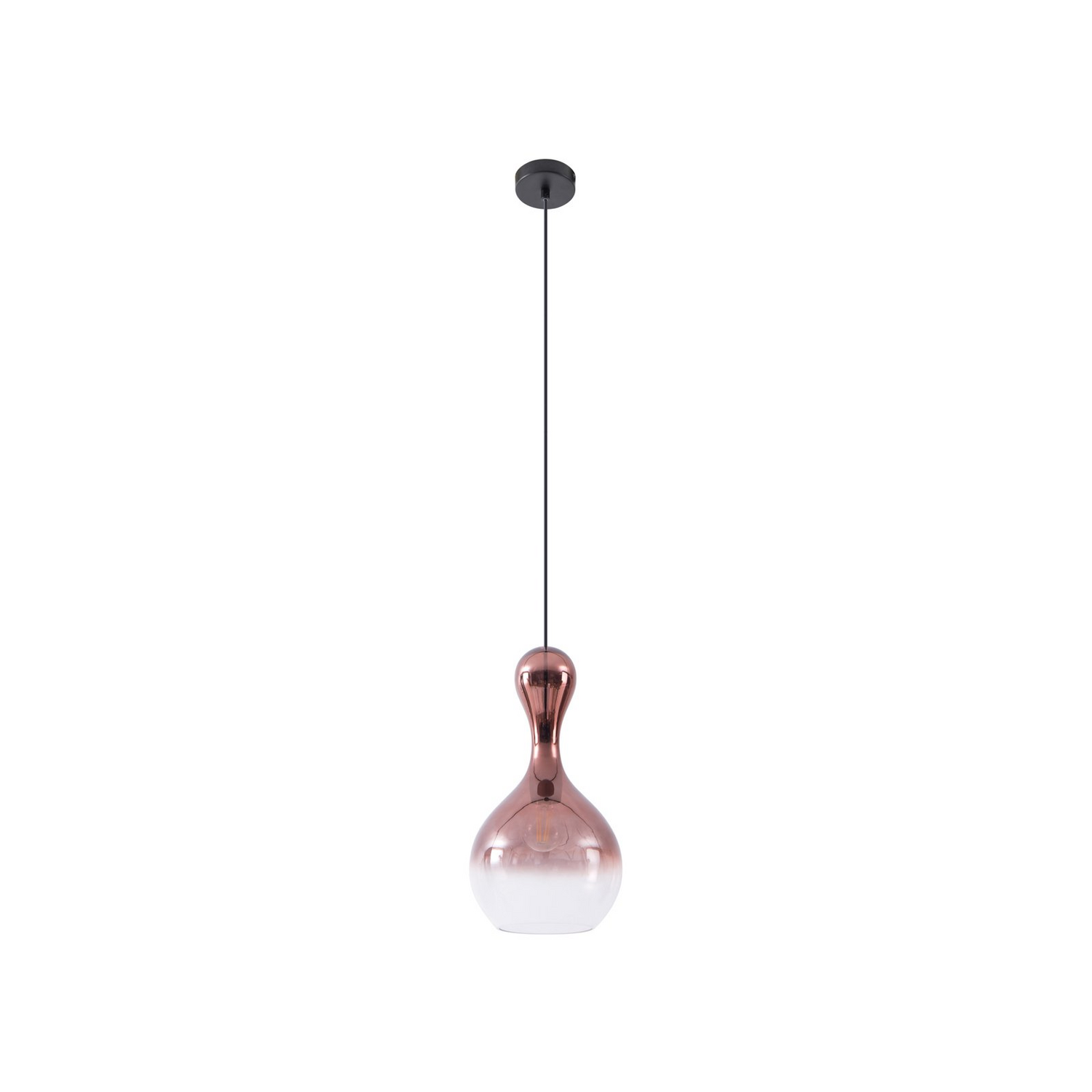 Lucande Hängleuchte Pendelleuchte Lampe Licht Kupfer Glas 22cm E27 1 Flammig B-Ware von Lucande