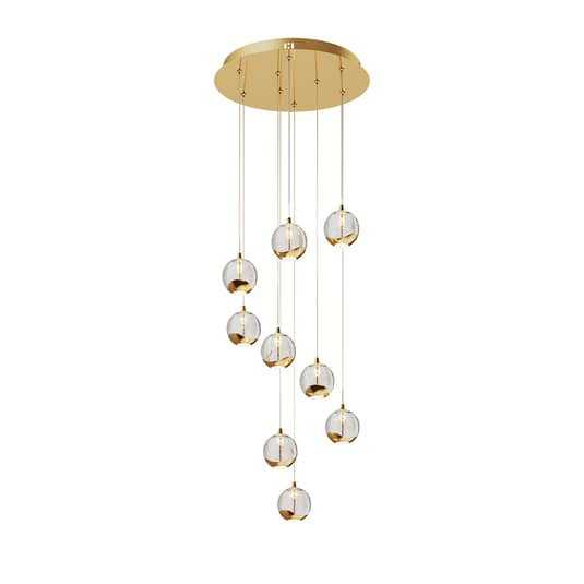 Lucande Hayley Led Hängeleuchte Hängeleuchte Lampe Pendelleuchte 9 Flammig G874 B-Ware von Lucande