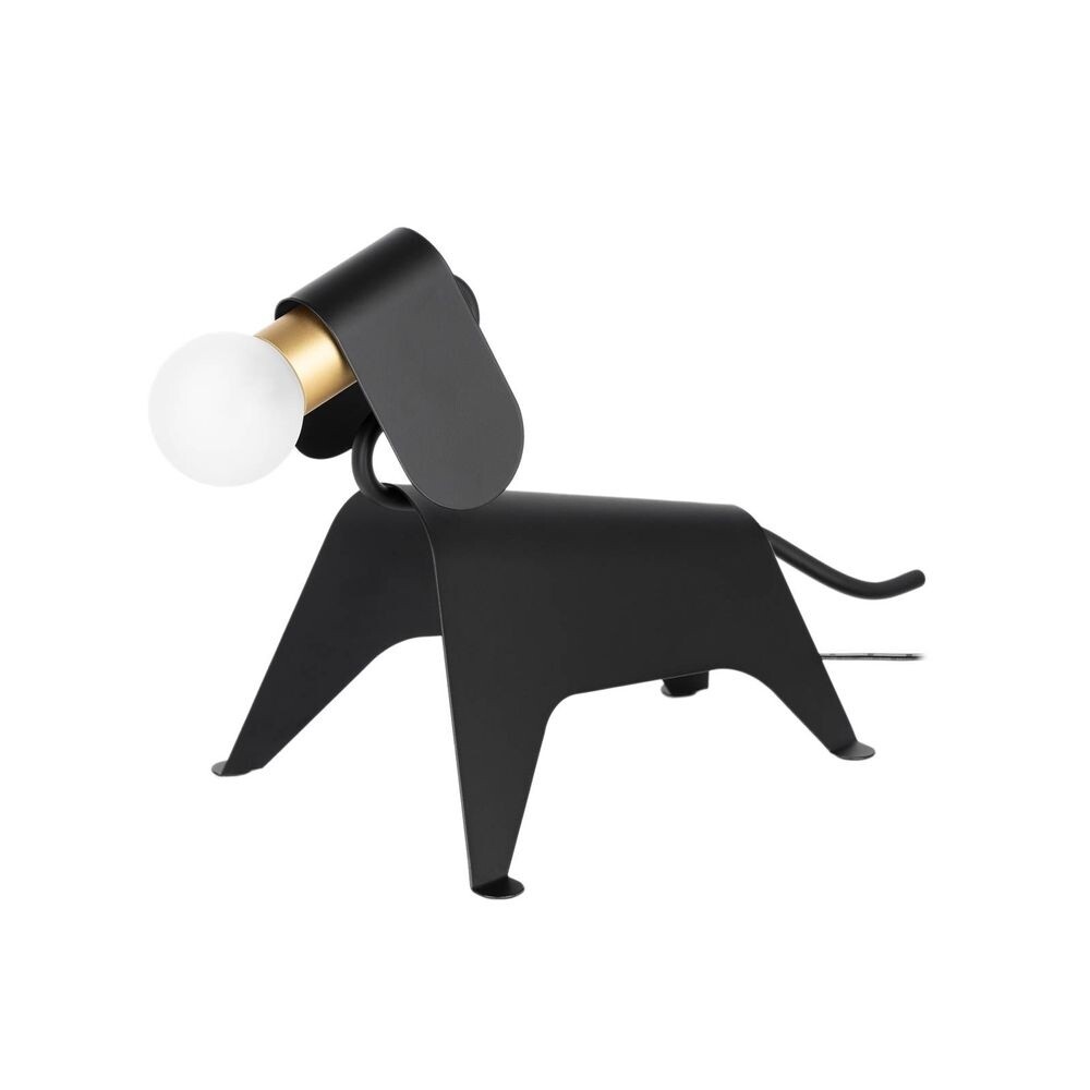 Lucande - Idaline Tischleuchte Dog Black Lucande von Lucande