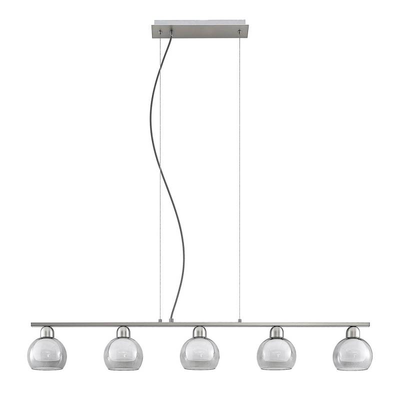 Lucande Kaiya Hängeleuchte Glas Fünfflammig Deckenlampe Deckenleuchte Lampe Spot B-Ware von Lucande