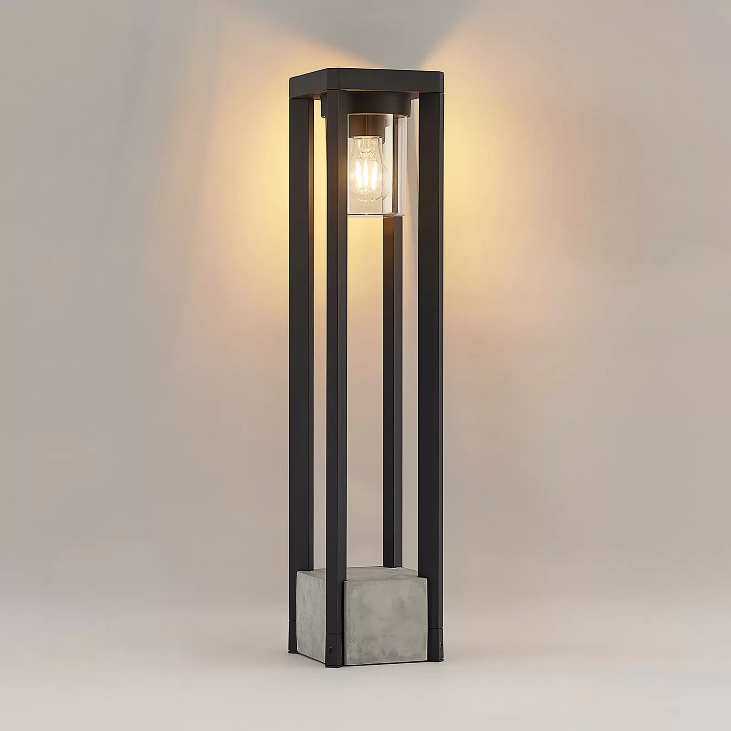 Lucande Kalisa Wegeleuchte Eckig Sockelleuchte Leuchte Lampe Deko Nachtlicht E27 B-Ware von Lucande