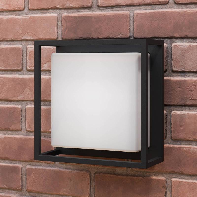 Lucande LED-Außenwandleuchte Ilirian, anthrazit, Alu, 25 cm von LUCANDE