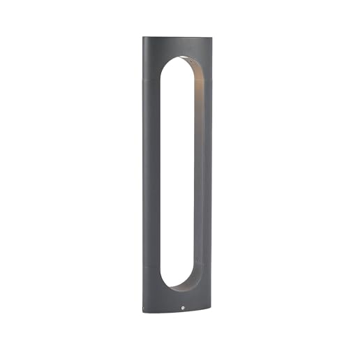 Lucande LED Außenleuchte 'Fenti' (Modern) in Schwarz aus Aluminium (1 flammig,) - Wegeleuchte, Pollerleuchte, Wegelampe, Sockelleuchte von Lucande