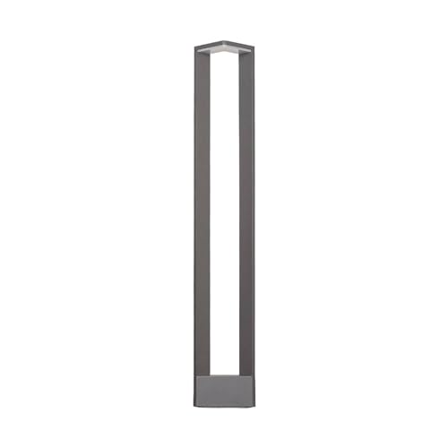 Lucande LED Außenleuchte 'Jeny' (spritzwassergeschützt) (Modern) in Alu aus Aluminium (1 flammig,) - Wegeleuchte, Pollerleuchte, Wegelampe, Sockelleuchte von Lucande
