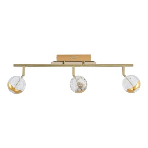 Lucande LED Deckenlampe 'Kilio' (Modern) in Gold/Messing aus Metall u.a. für Wohnzimmer & Esszimmer (3 flammig,) - Deckenleuchte, Wandleuchte, Strahler, Spot, Lampe, Wohnzimmerlampe von Lucande