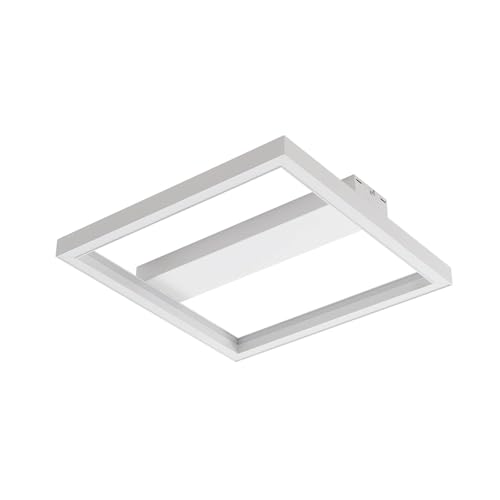 Lucande LED Deckenlampe dimmbar 50 cm, RGB Backlight wechselbare Lichtfarbe (2700-6500K) Fernbedienung App Steuerung Wohnzimmerlampe Smart Home von Lucande