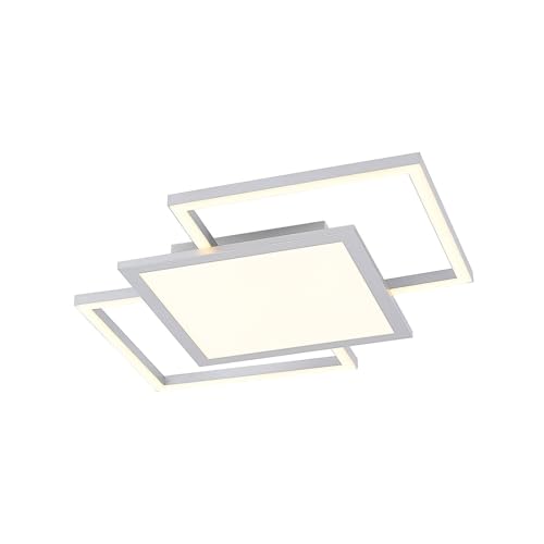 Lucande LED Deckenleuchte 'Ciaran' dimmbar (Modern) in Chrom aus Metall u.a. für Wohnzimmer & Esszimmer (2 flammig,) - Lampe, LED-Deckenlampe, Deckenlampe, Wohnzimmerlampe von Lucande