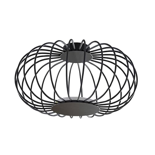 Lucande LED Deckenleuchte 'Lusine' (Modern) in Schwarz aus Metall u.a. für Wohnzimmer & Esszimmer (1 flammig,) - Lampe, LED-Deckenlampe, Deckenlampe, Wohnzimmerlampe von Lucande