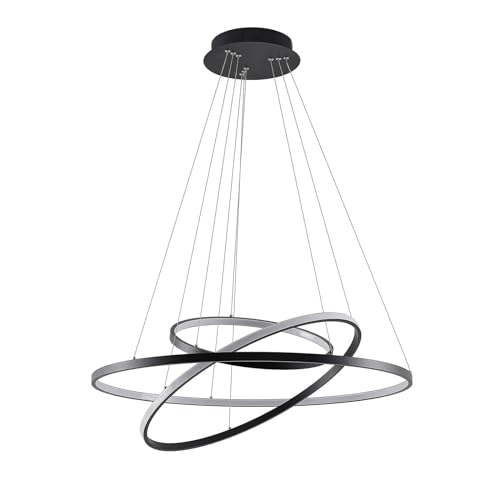 Lucande LED 'Filippa' dimmbar (Modern) in Schwarz aus Metall u.a. für Wohnzimmer & Esszimmer (1 flammig,), Wohnzimmerlampe von Lucande