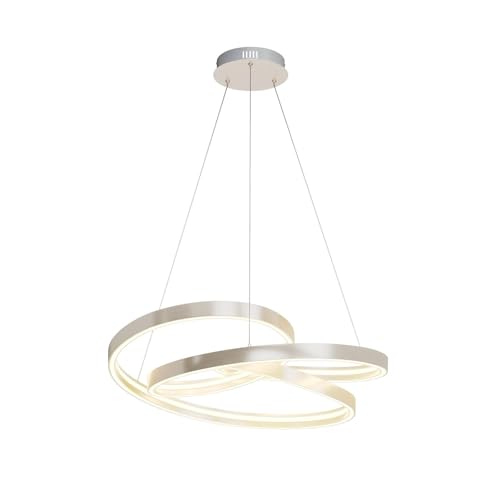 Lucande LED Gunbritt dimmbar (Modern) in Alu aus Aluminium (1 flammig,) Wohnzimmerleuchte von Lucande