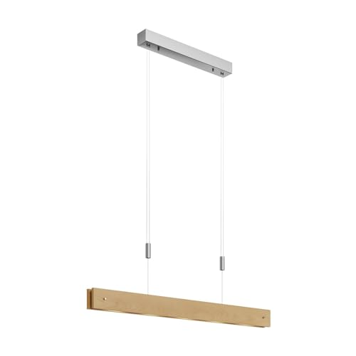 Lucande LED 'Karinja' dimmbar (Skandinavisch) aus Holz u.a. für Wohnzimmer & Esszimmer (5 flammig,), Wohnzimmerlampe von Lucande