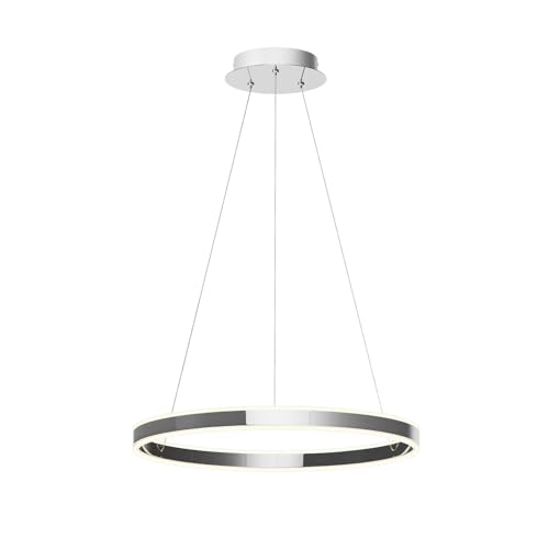 Lucande LED Lyani dimmbar (Modern) in Chrom aus Metall (1 flammig,) Wohnzimmerleuchte von Lucande