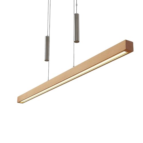 Lucande LED Pendelleuchte 'Pia' (Modern) aus Holz u.a. für Wohnzimmer & Esszimmer (1 flammig,) - Hängeleuchte, Esstischlampe, Hängelampe, Hängeleuchte, Wohnzimmerlampe von Lucande