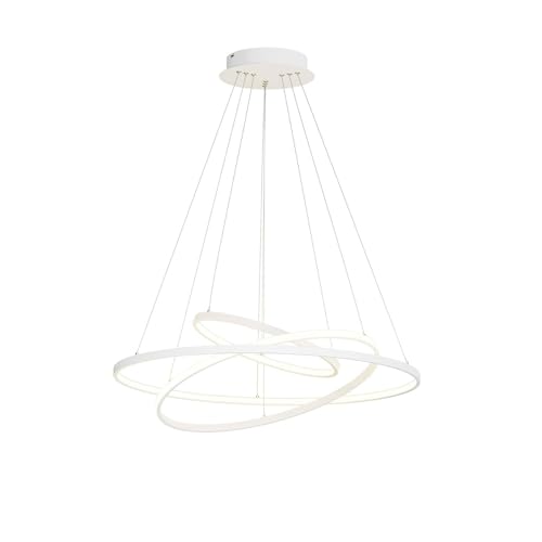 Lucande LED Pendelleuchte modern dimmbar, Esstisch Hängelampe Metall warmweiß (3.000 K) Leuchtmittel Hängeleuchte Esszimmer Wohnzimmer Küche von Lucande
