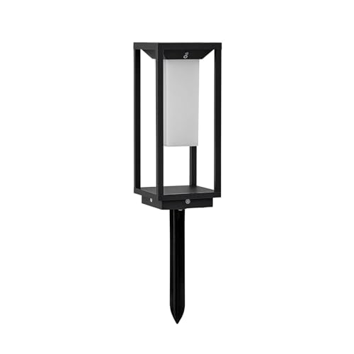 Lucande LED Solarleuchten 'Eliel' (spritzwassergeschützt) (Modern) in Schwarz aus Aluminium (1 flammig,) - Solarlampe, Solarleuchte Garten von Lucande