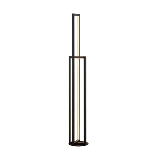 Lucande LED Stehlampe 'Hylda' dimmbar (Modern) in Schwarz aus Aluminium u.a. für Wohnzimmer & Esszimmer (2 flammig,) - LED-Stehleuchte, Floor Lamp, Standleuchte, Wohnzimmerlampe, Wohnzimmerlampe von Lucande