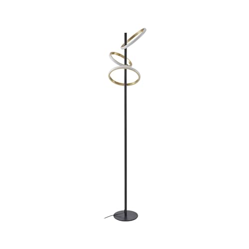Lucande LED Stehlampe Madu dimmbar (Modern) in Schwarz aus Metall (3 flammig,) - Stehleuchte Floor Lamp Standleuchte Wohnzimmerlampe Wohnzimmerleuchte von Lucande