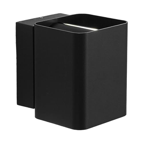Lucande LED Wandleuchte außen Nikolas (spritzwassergeschützt (Modern) in Schwarz aus Aluminium (2 flammig,) - Außenwandleuchten Wandlampe Led Außenlampe Outdoor für von Lucande