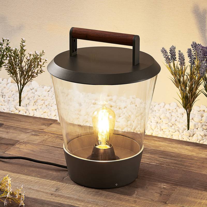 Lucande Larkyn Tischleuchte Gartenbeleuchtung Spritzwassergeschutzt Lampe von Lucande