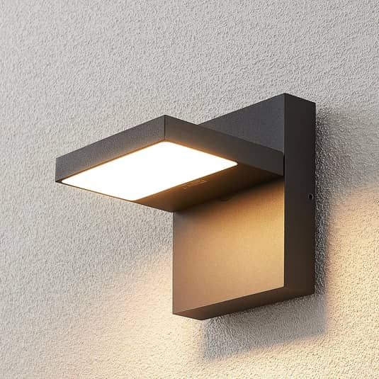Lucande Led Außen Wandleuchte Lampe Leuchte Wandleuchte Wandleuchte Silvan Dunkel B-Ware von Lucande