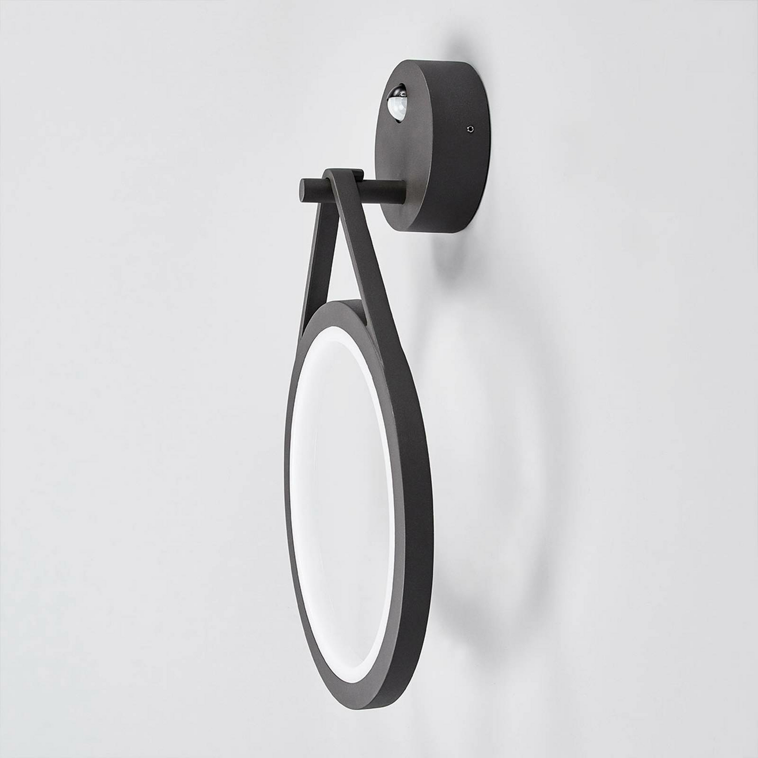 Lucande Led Außen Wandleuchte Mirco Wandleuchte Außenlampe Led Sensor Grafitgrau  B-Ware von Lucande