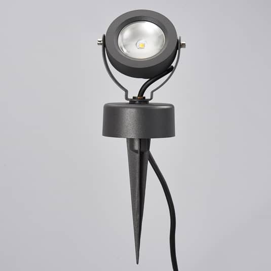 Lucande Led Außenstrahler Gavin In Grafitgrau 1 X 5 W Gartenleuchte Spießleuchte B-Ware von Lucande