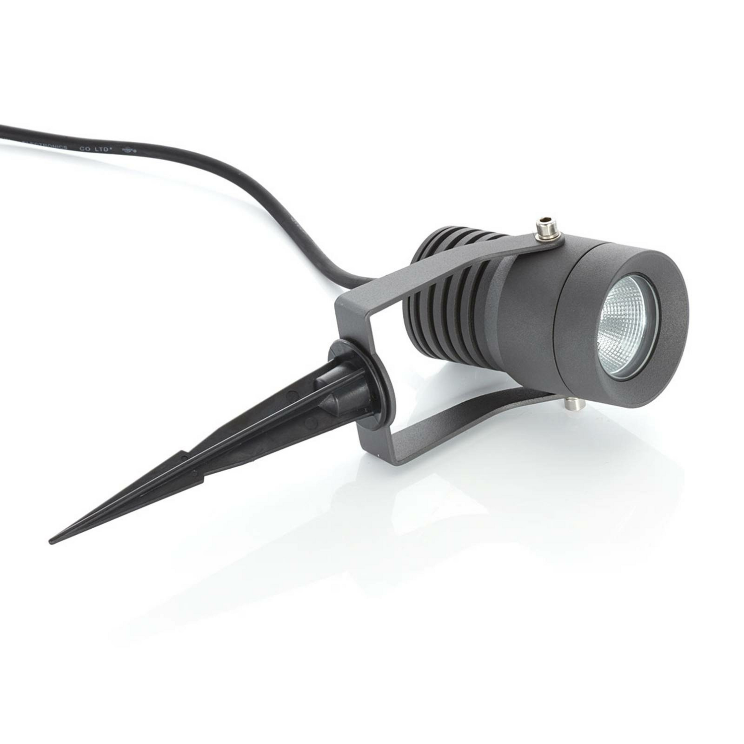 Lucande Led Außenstrahler Jon Wegeleuchte Lampe Leuchte Spot Light Dunkelgrau B-Ware von Lucande