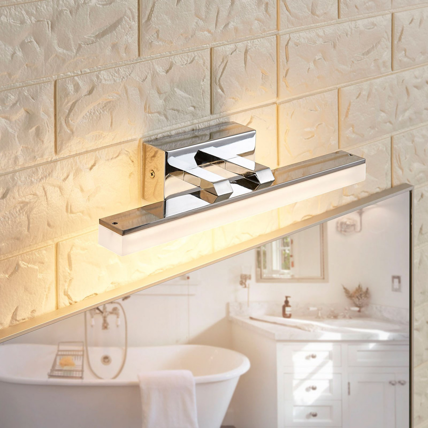 Lucande Led Bad Wandleuchte Julie Spiegelleuchte Spiegellampe Lampe Leuchte B-Ware Lucande Led Bad Wandleuchte Julie Spiegelleuchte Spiegellampe Lampe Leuchte B-Ware von Lucande