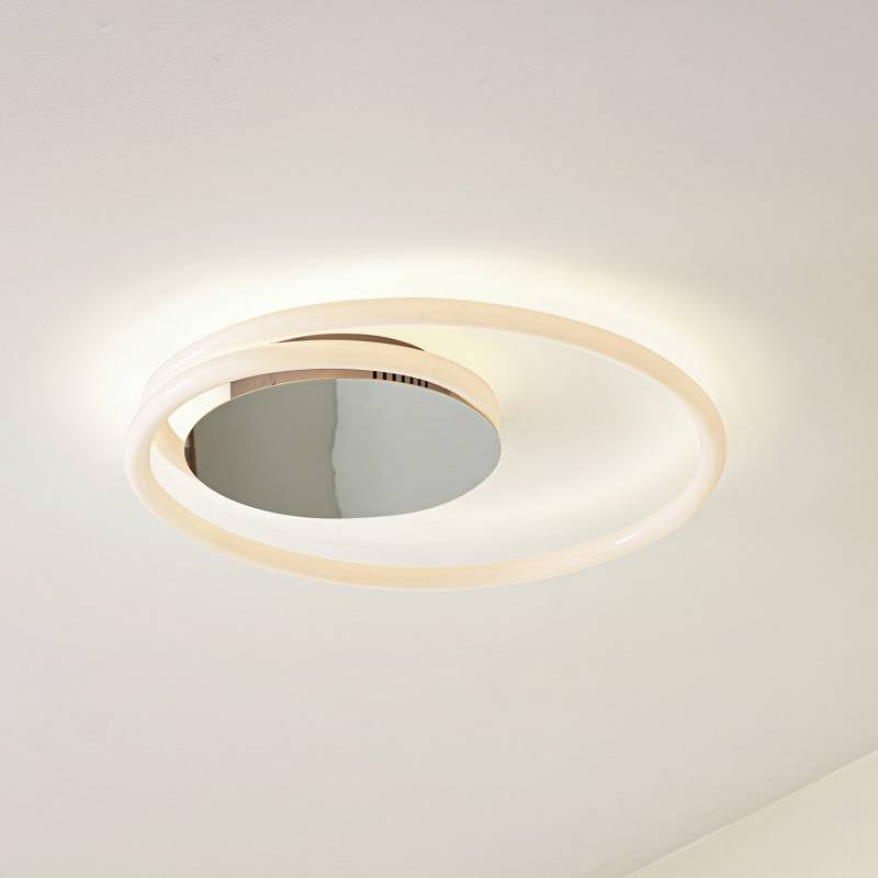 Lucande Led Deckenleuchte Valenora Chrom Weiß Pc ø 44 Cm Deckenlampe Lampe Spot B-Ware von Lucande