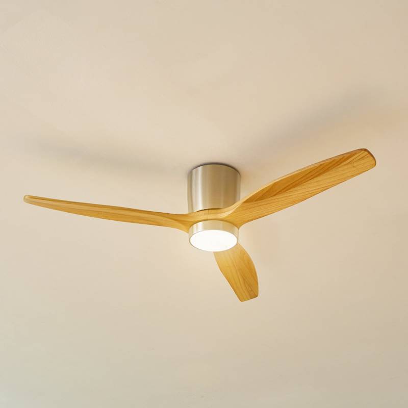 Lucande Led Deckenventilator Ventilator Deckenlüfter Faipari Nickel 132 Cm Leise B-Ware von Lucande