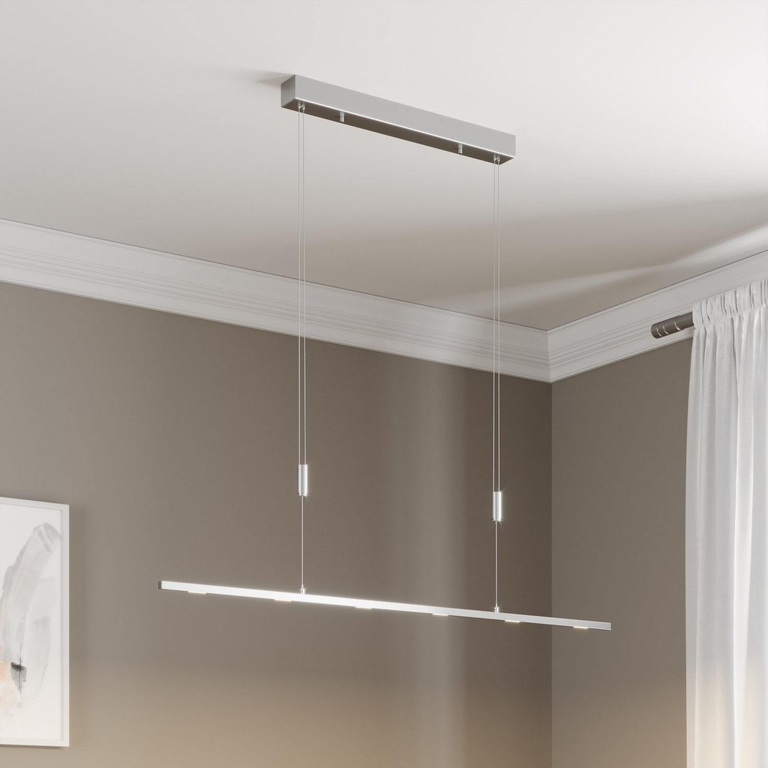 Lucande Led Esszimmer Pendelleuchte Arnik Pendelleuchte Lampe Led Dimmbar 120cm B-Ware von Lucande