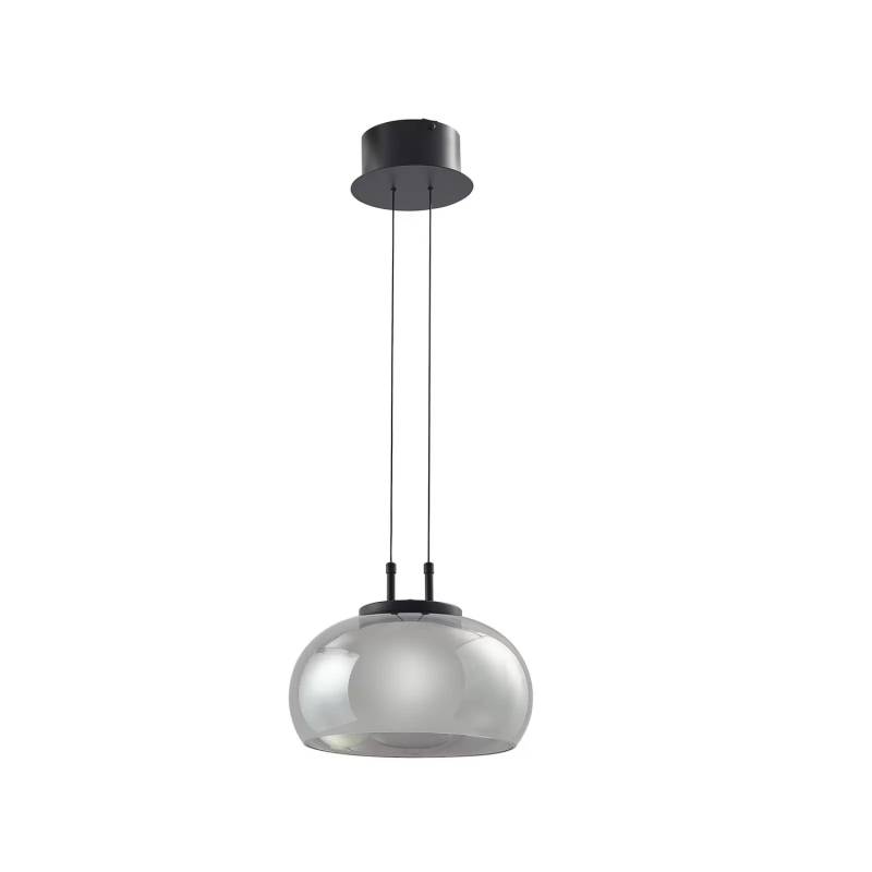 Lucande Led Hängeleuchte Dain Hängelampe Deckenlampe 1 Flammig Rauchgrau Glas B-Ware von Lucande