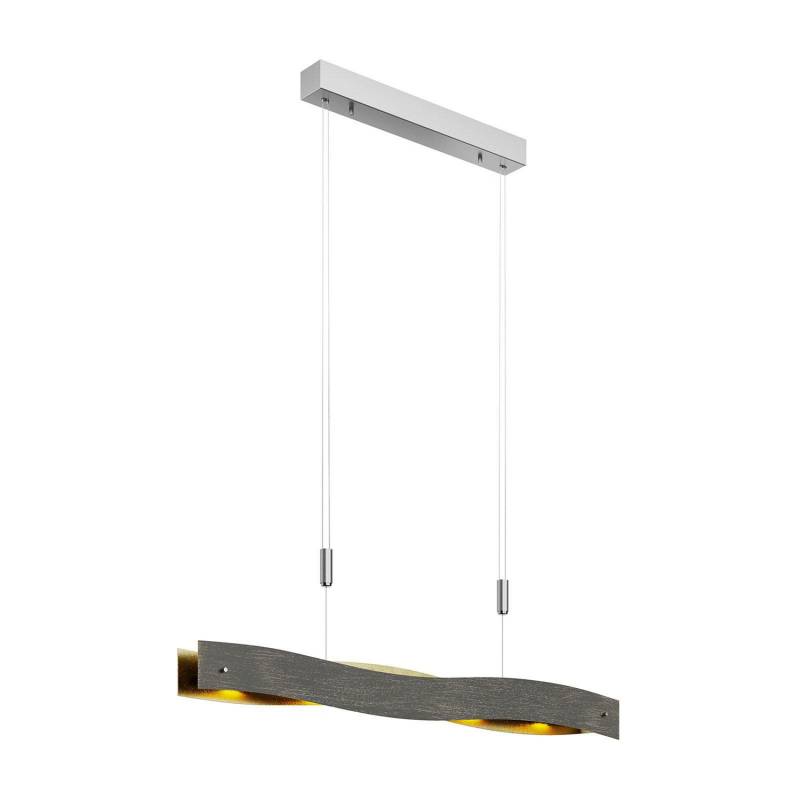 Lucande Led Hängeleuchte Ebu Hängeleuchte Lampe Leuchte Dimmbar Schwarz Gold B-Ware von Lucande