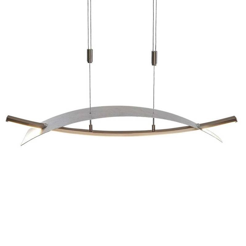 Lucande Led Hängeleuchte Marija Pendelleuchte Deckenleuchte Wohnzimmer Silber397 B-Ware von Lucande