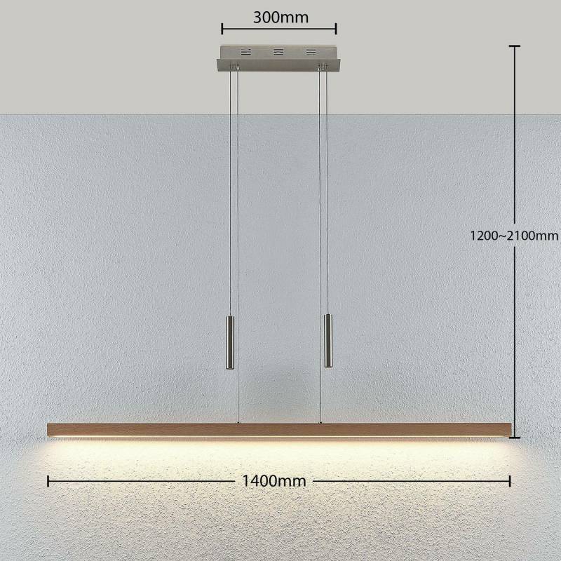 B-Ware Lucande Led Holz Balkenpendelleuchte Tamlin Hängeleuchte Pendelleuchte Leuc171 von Lucande