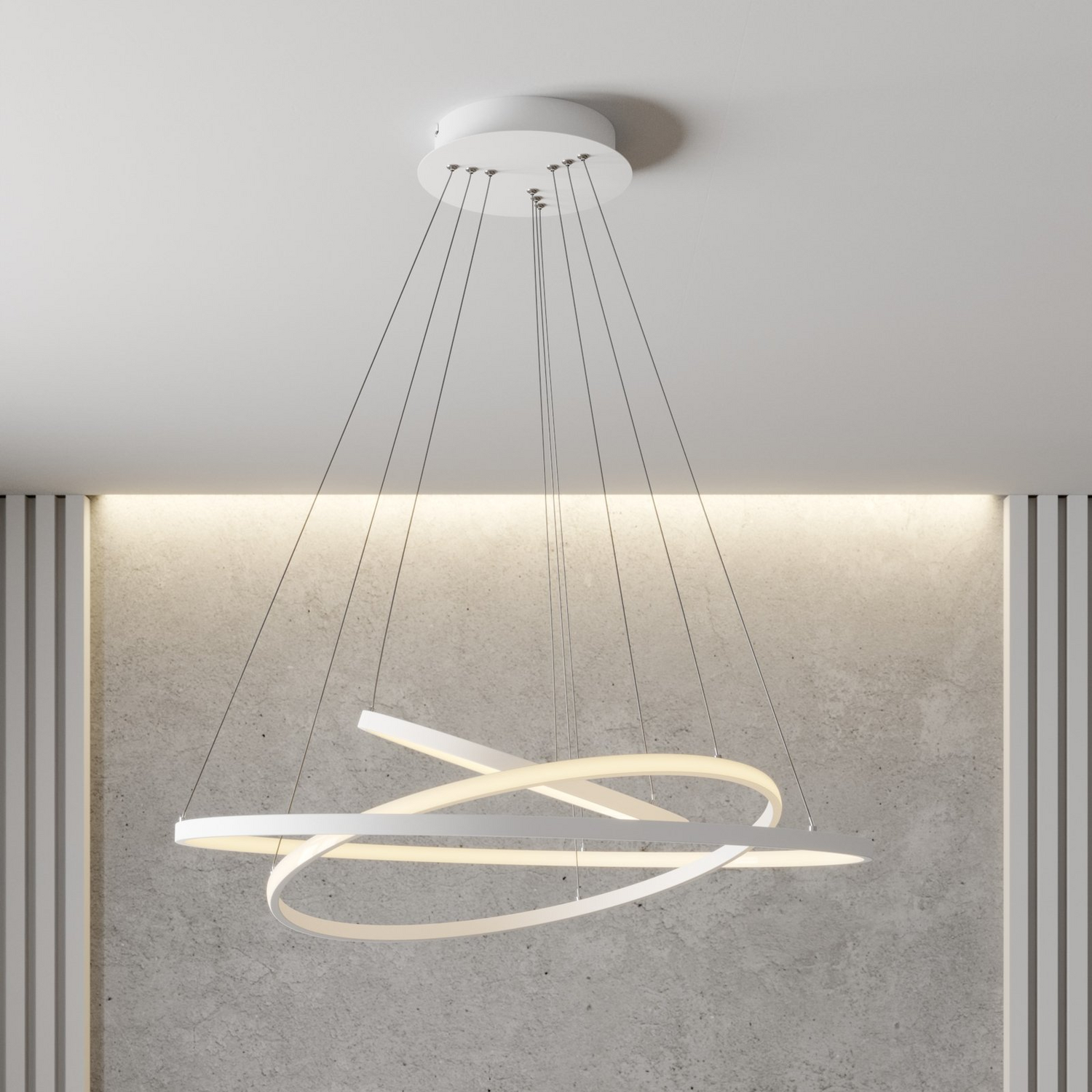 Lucande Led Pendelleuchte Ezana Deckenlampe Deckenlicht Hängeleuchte Led Weiß800 B-Ware Lucande Led Pendelleuchte Ezana Deckenlampe Deckenlicht Hängeleuchte Led Weiß800 B-Ware von Lucande