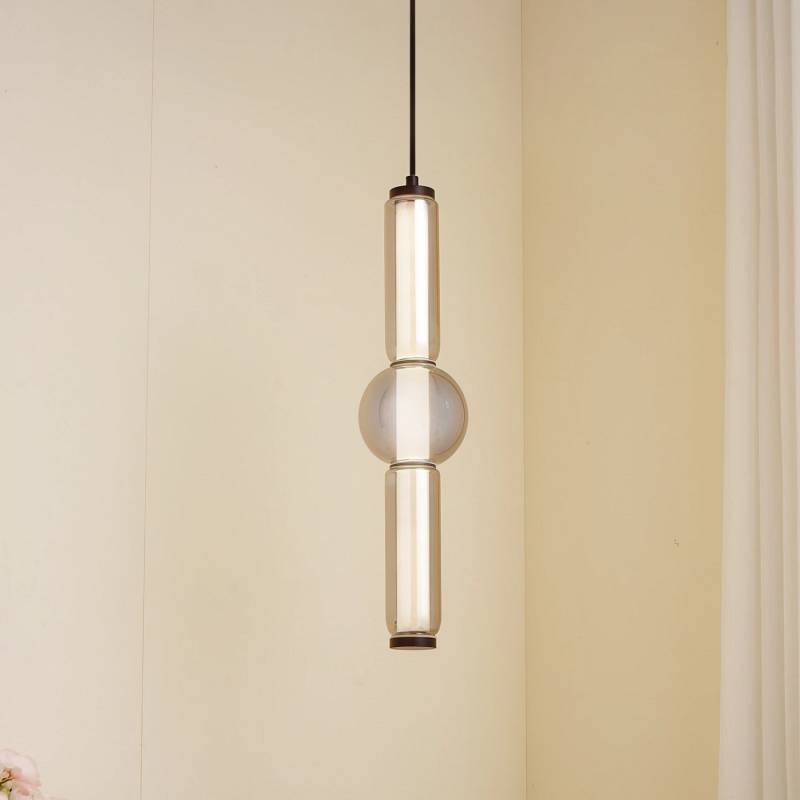 Lucande Led Savete (Modern) In Alu Aus Glas (1 Flammig ) Wohnzimmerleuchte B-Ware von Lucande