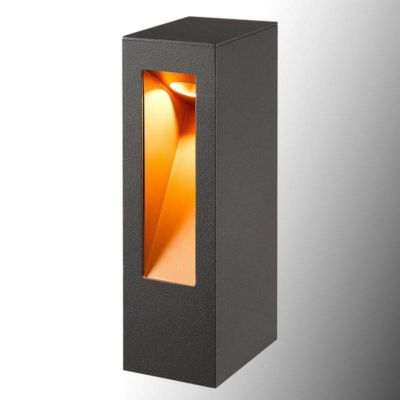 Lucande Led Sockelleuchte Jenke Wegeleuchte Gartenleuchte Lampe Grafitgrau G894 B-Ware von Lucande